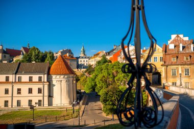 Lublin old city center clipart