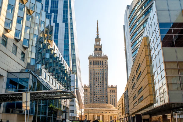 Centro de negocios en Varsovia — Foto de Stock