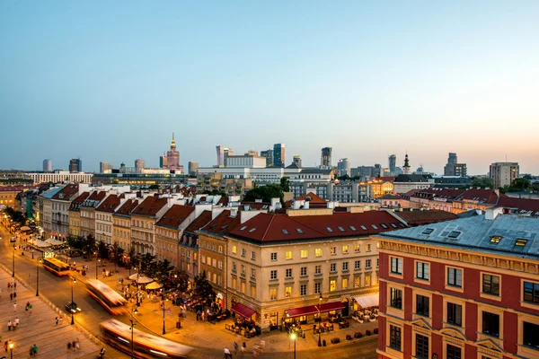 Κάτοψη της παλιάς πόλης στη Βαρσοβία — Φωτογραφία Αρχείου