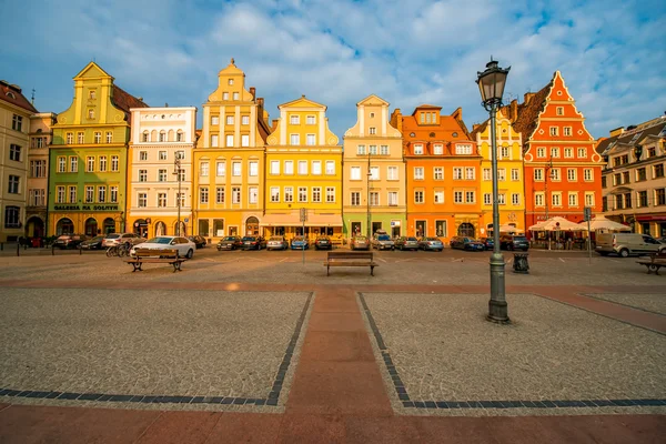 Praça do Mercado em Wroclaw — Fotografia de Stock