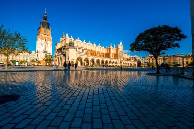 krakow şehrinde Pazar Meydanı