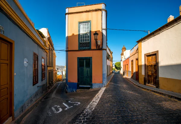 Vista de la calle en la ciudad de Santa Maria de Guia — Foto de Stock