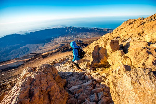 Vue paysage depuis le sommet du volcan Teide — Photo