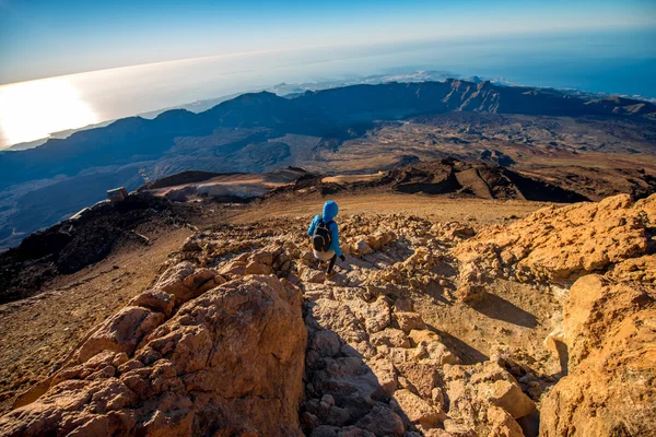 Vue paysage depuis le sommet du volcan Teide — Photo