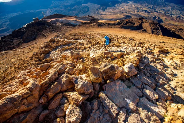 Landscape view from the top of volcano Teide — Stock Photo, Image