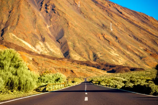 Road on Teide park — Stock Photo, Image