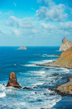 Tenerife Island buzlu okyanus