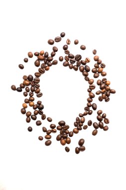 Kahve taneleri daire