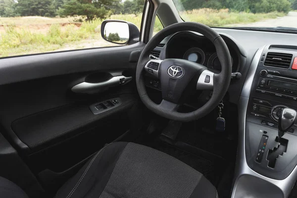 Dnipro Ucrânia Julho 2021 Toyota Auris 2012 Cor Prata Interior — Fotografia de Stock