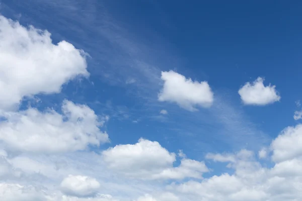 Clouds eyes in the blue sky — Stock Photo, Image