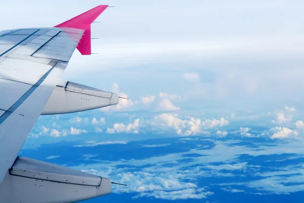 Vista de la ventana del avión — Foto de Stock