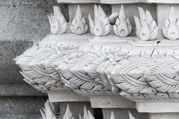 Thailand traditional style carved plaster — Stock Photo, Image