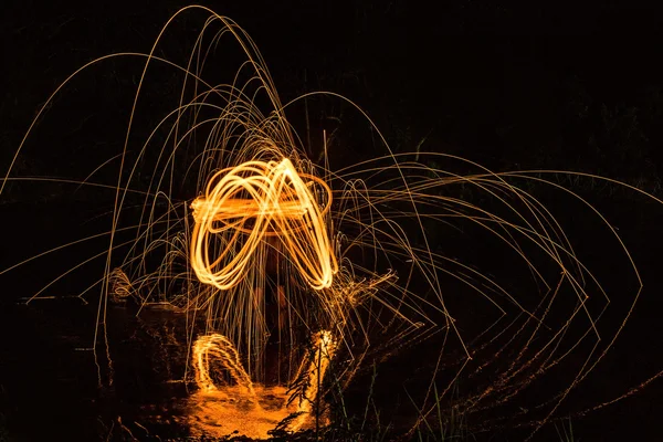 Licht brand Spin — Stockfoto