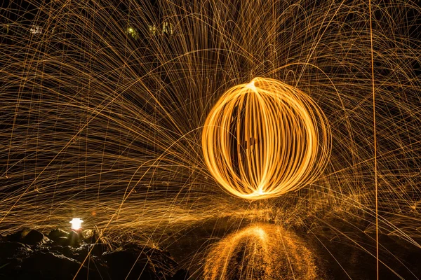 Light fire Spin — Stock Photo, Image