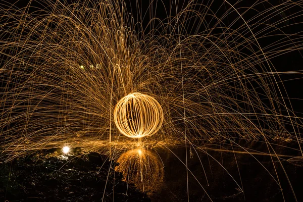 Light fire Spin — Stock Photo, Image