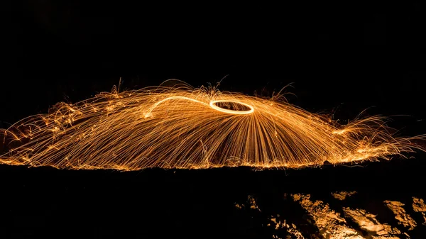 Light fire Spin — Stock Photo, Image