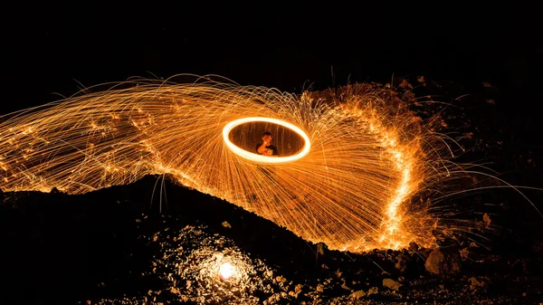 Light fire Spin — Stock Photo, Image