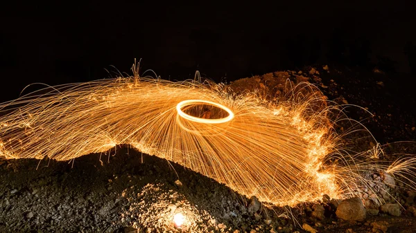 Light fire Spin — Stock Photo, Image