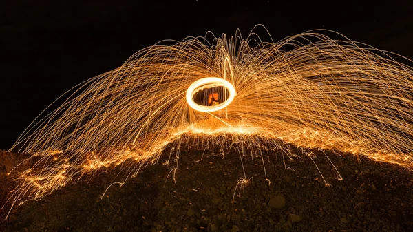 Light fire Spin — Stock Photo, Image