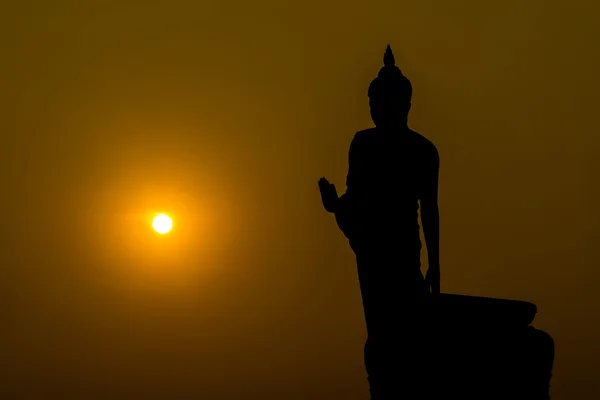 Silueta Buddha — Foto de Stock