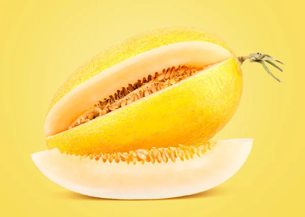 新鮮な黄色の甘いメロン — ストック写真