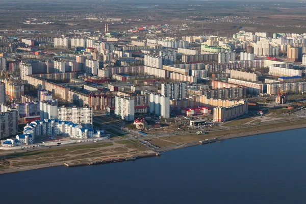 Nizhnevartovsk 市顶视图 — 图库照片
