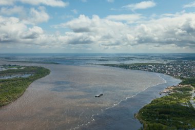 Bahar, üst görünümünde büyük Nehri