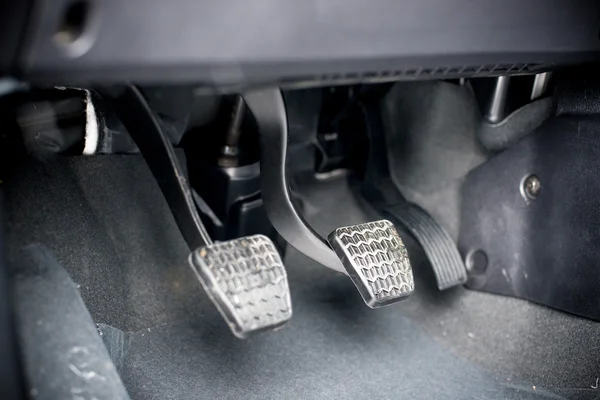 Driving pedal with a manual transmission — Stock Photo, Image