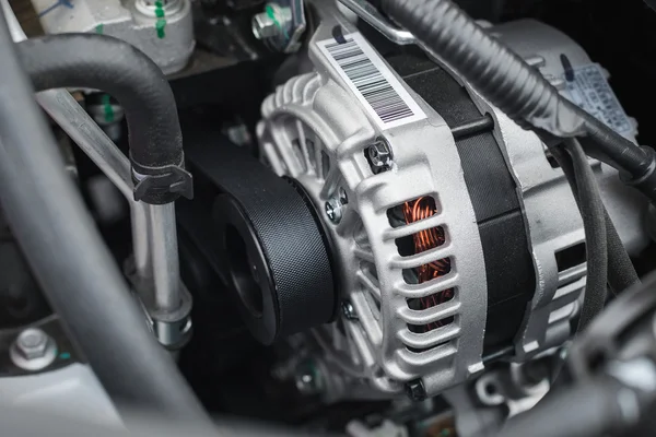 New electric car alternator — Stock Photo, Image