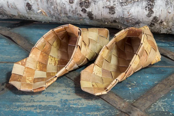 Produtos da casca de vidoeiro — Fotografia de Stock
