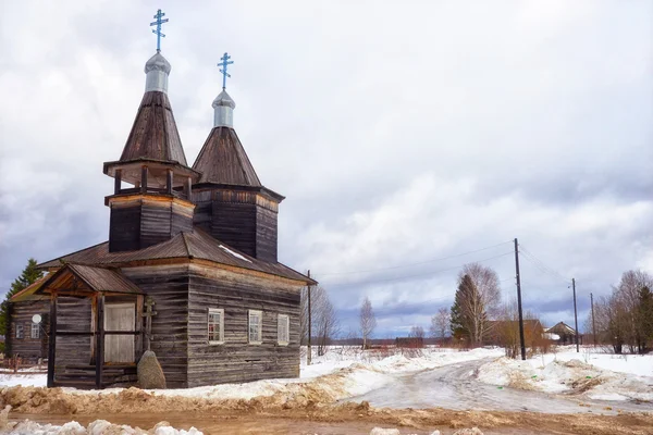 Деревянная церковь — стоковое фото