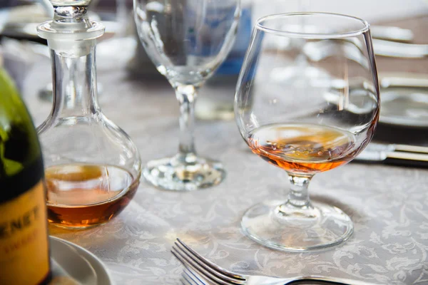 Glass of cognac — Stock Photo, Image