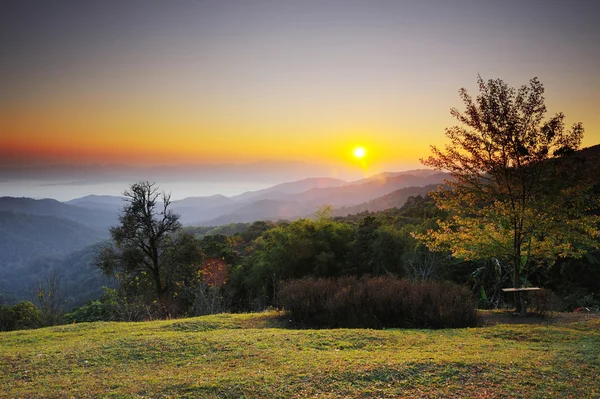 Sonnenstrahl im Morgengrauen — Stockfoto