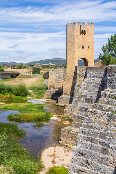 Medieval bridge in Burgos — Stock Photo, Image