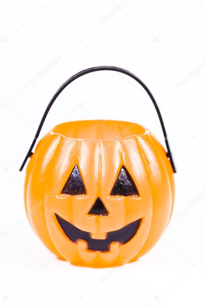Isolated pumpking basket