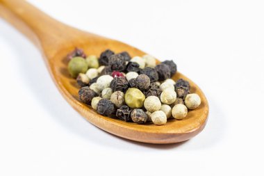 tahta kaşık biber closeup çekim