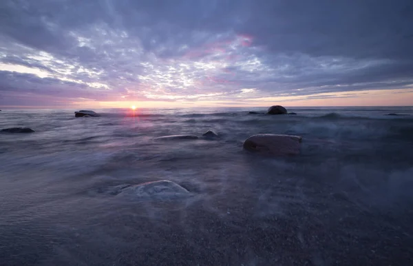 Sveç Teki Bir Milli Parkta Baltık Denizi Üzerinde Güzel Bir — Stok fotoğraf