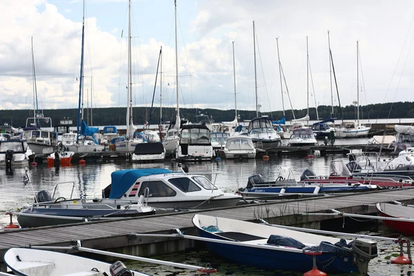 Човни в Сігтуна, Швеція — стокове фото