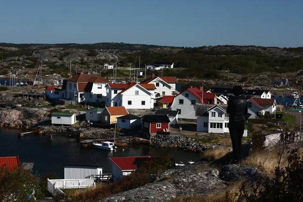 Dziewczyna przemieszcza się archipelag — Zdjęcie stockowe