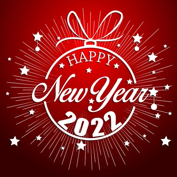 Happy New Year 2022 Fireworks Bursting Backgrounds Merry Christmas Festive — Stockový vektor