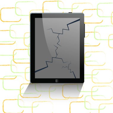 tablet bilgisayar ve cep telefonu şablonu