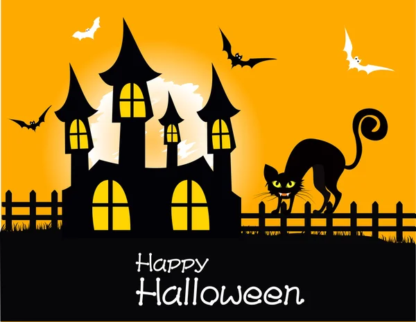 Bonne fête d'Halloween affiche — Image vectorielle
