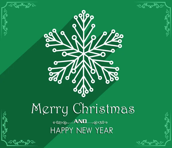 Vektor frohe Weihnachten und ein gutes neues Jahr Kartendesign — Stockvektor