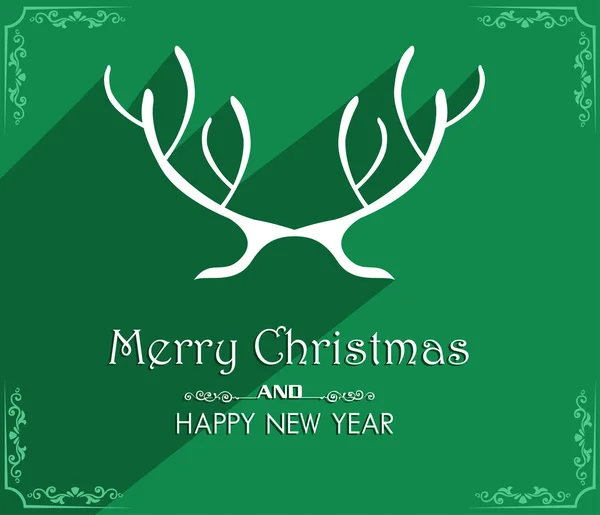 Vector Joyeux Noël et bonne année conception de la carte — Image vectorielle