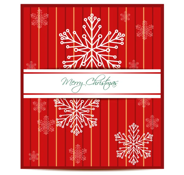 メリークリスマスグリーティングカード — ストックベクタ