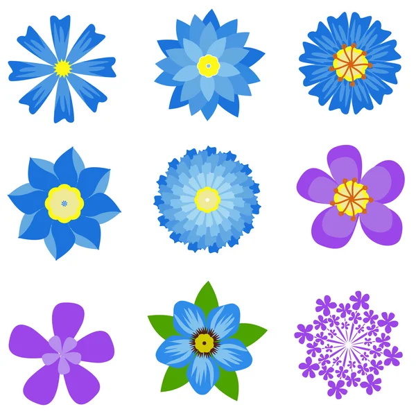 Illustration vectorielle des fleurs printanières — Image vectorielle
