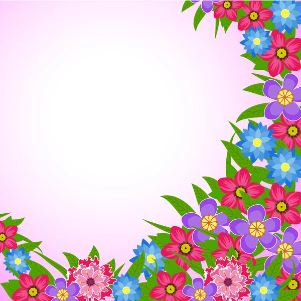 Vector Ilustración de flores de primavera — Vector de stock