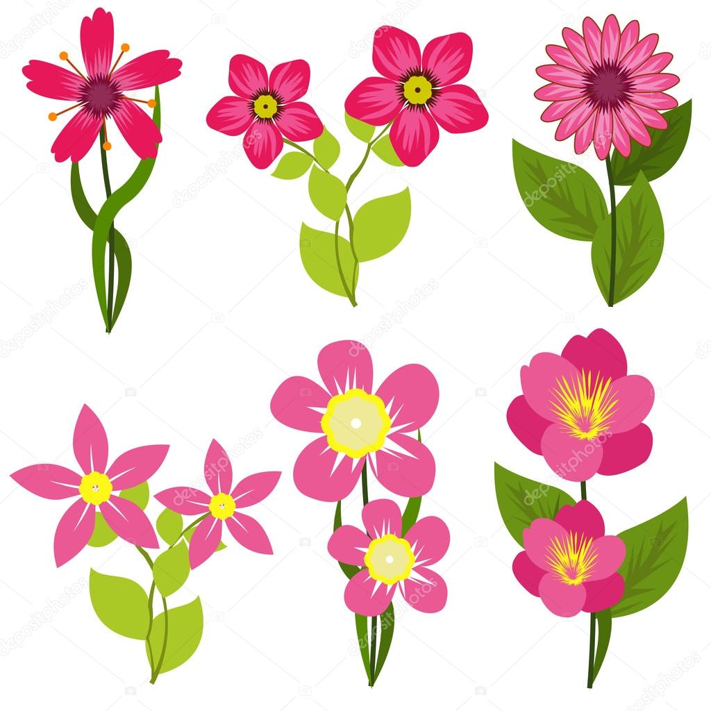 Vector illustration of Spring Flowers