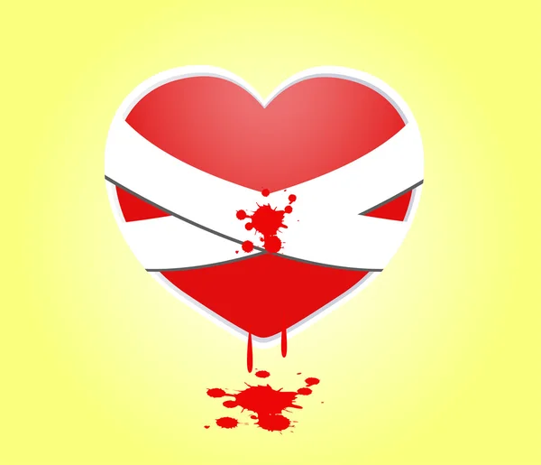 Happy Valentijnsdag kaarten met hart — Stockvector