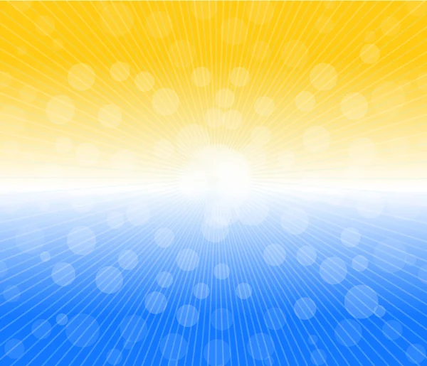 Hot sun lights, abstract summer background vector illustration — Stock Vector